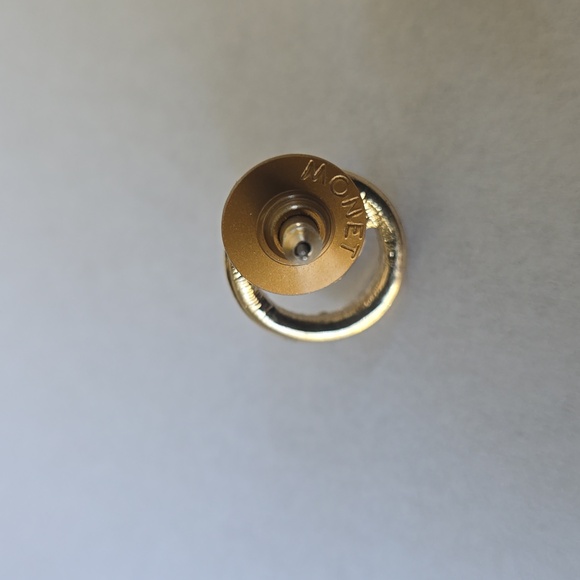 Monet Elegant Gold and Silver With Pearl Accent Stud Earrings - Picture 5 of 7